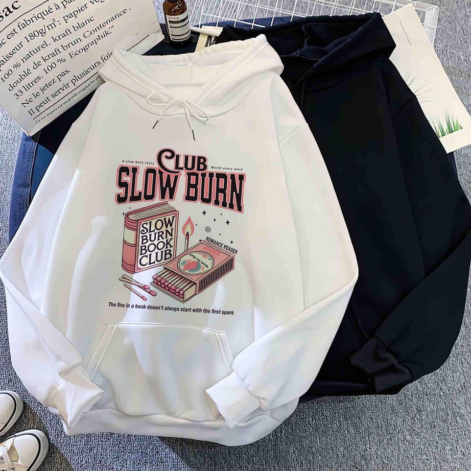 Slow Burn Book Club Hoodie, Romance Book Girlie Morally Grey, Book Lover, Romance Reader Book Club Shirt, Bookish Gift