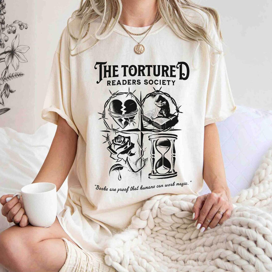 The Tortured Readers Society Shirt, Book Lover Shirt. Bookish Shirt. Booktok Shirt, Born to Read Shirt