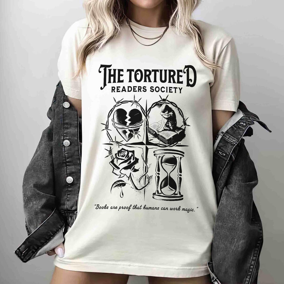 The Tortured Readers Society Shirt, Book Lover Shirt. Bookish Shirt. Booktok Shirt, Born to Read Shirt