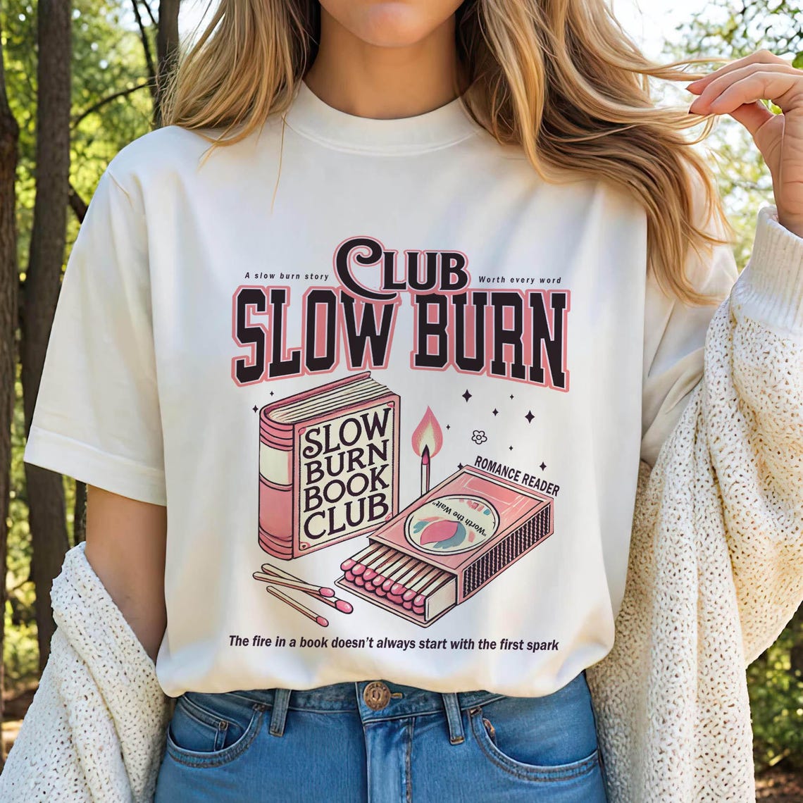 Slow Burn Book Club Shirt, Romance Book Girlie Morally Grey, Book Lover, Romance Reader Book Club Shirt, Bookish Gift