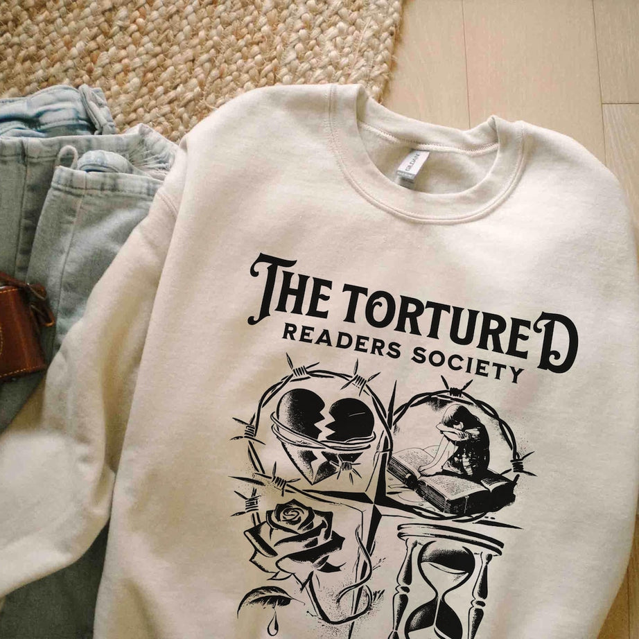 The Tortured Readers Society Sweatshirt, Book Lover Shirt. Bookish Shirt. Booktok Shirt, Born to Read Shirt