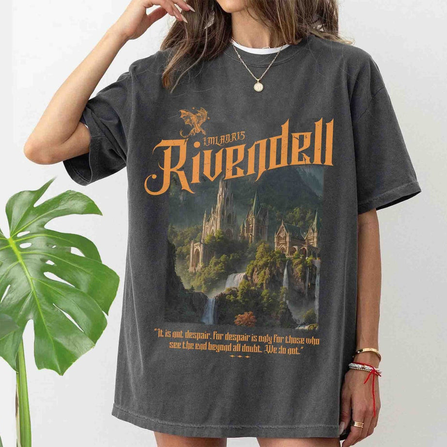 Rivendell Comfort Colors Shirt, Lord of the Rings Shirt, Lotr Shirt, the Fellowship Shirt, Lotr Gift, the Shire Distressed, the Hobbits