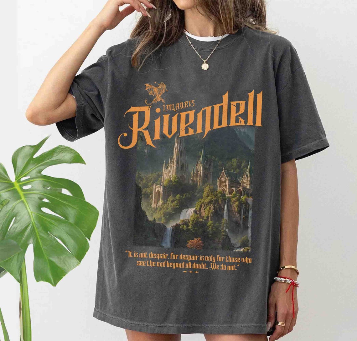 Rivendell Comfort Colors Shirt, Lord of the Rings Shirt, Lotr Shirt, the Fellowship Shirt, Lotr Gift, the Shire Distressed, the Hobbits