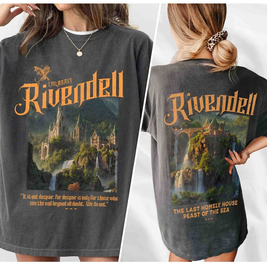 Rivendell Comfort Colors Shirt, Lord of the Rings Shirt, Lotr Shirt, the Fellowship Shirt, Lotr Gift, the Shire Distressed, the Hobbits