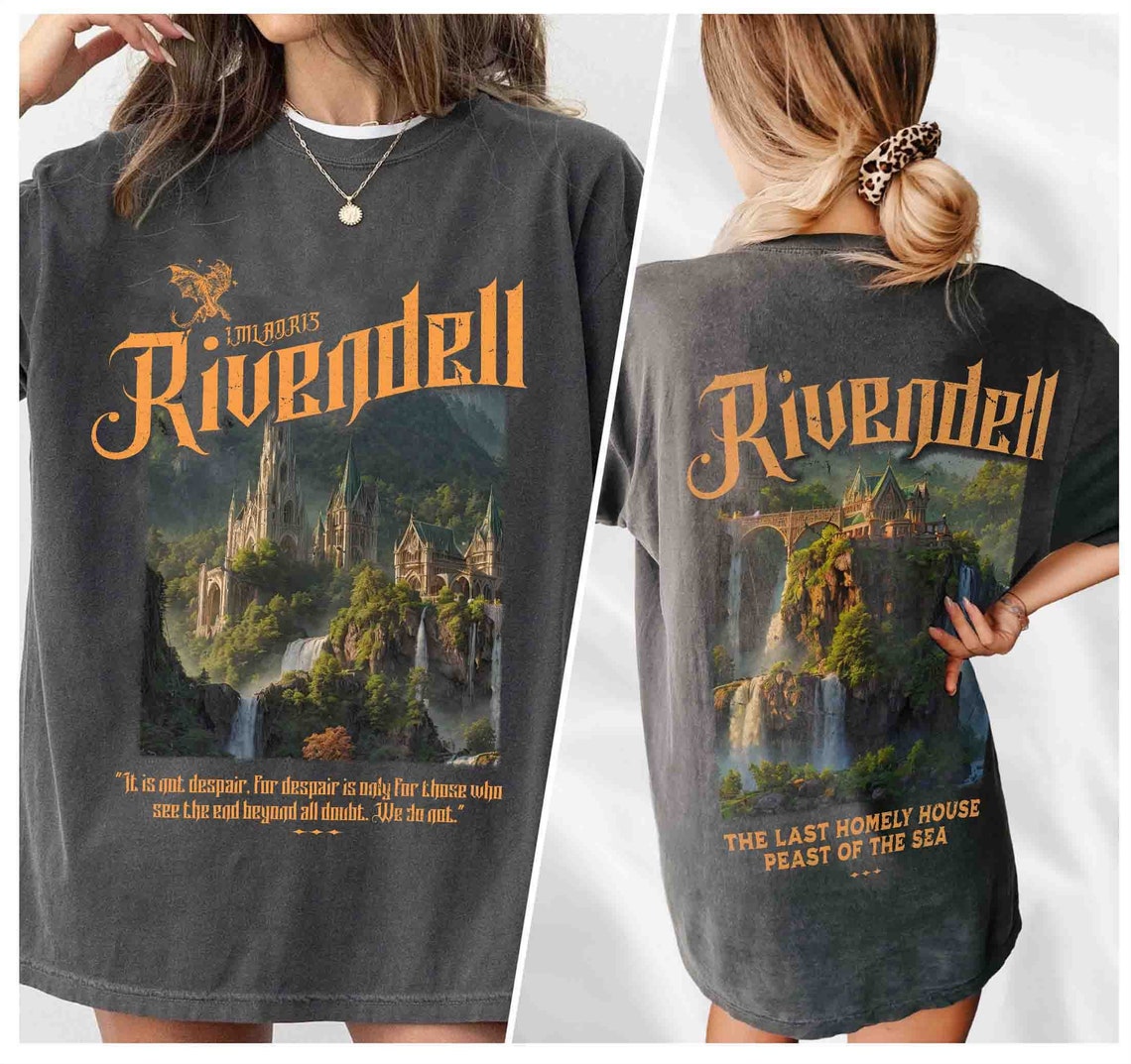 Rivendell Comfort Colors Shirt, Lord of the Rings Shirt, Lotr Shirt, the Fellowship Shirt, Lotr Gift, the Shire Distressed, the Hobbits