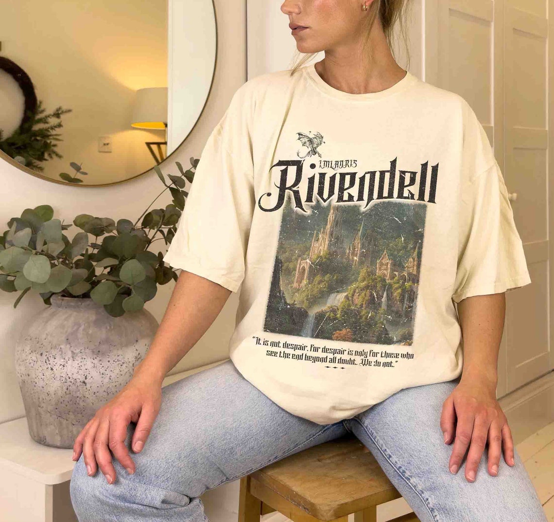 Rivendell Comfort Colors Shirt, Lord of the Rings Shirt, Lotr Shirt, the Fellowship Shirt, Lotr, the Shire Distressed, the Hobbits