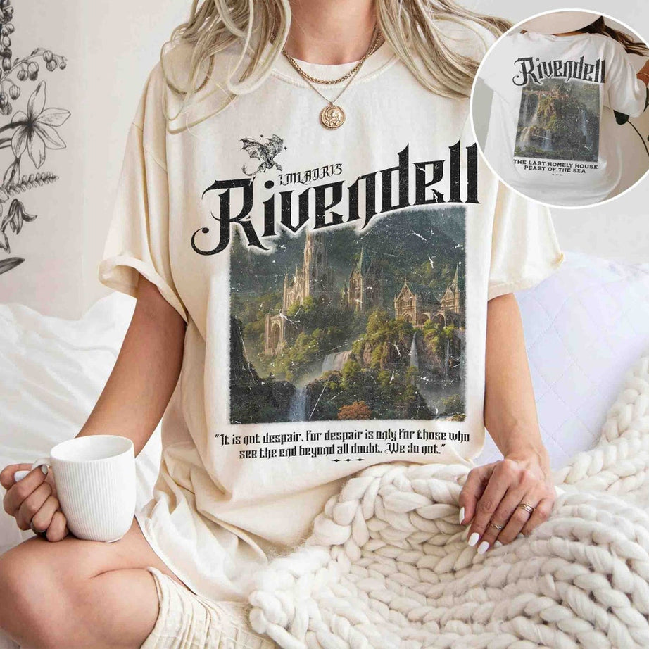 Rivendell Comfort Colors Shirt, Lord of the Rings Shirt, Lotr Shirt, the Fellowship Shirt, Lotr, the Shire Distressed, the Hobbits