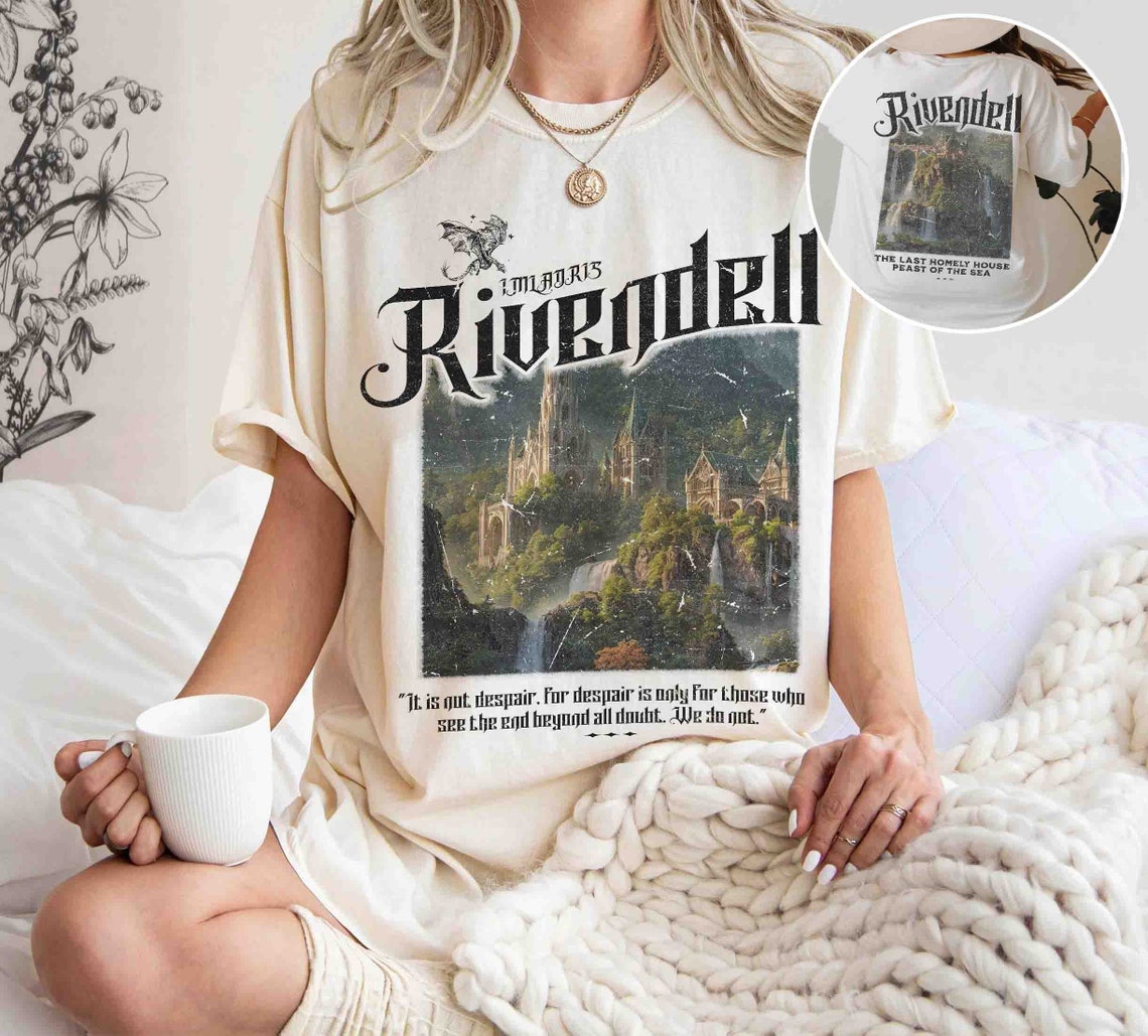 Rivendell Comfort Colors Shirt, Lord of the Rings Shirt, Lotr Shirt, the Fellowship Shirt, Lotr, the Shire Distressed, the Hobbits