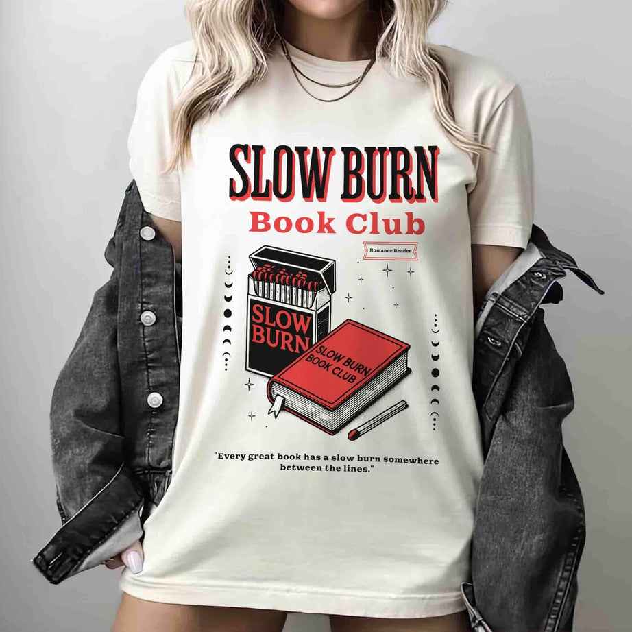 Slow Burn Book Club Shirt, Bookish Shirt, Romance Reader, Booktok, Romantasy, Dark Romance, Smut, Spicy Book