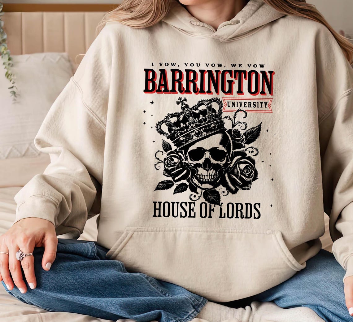 Barrington University Hoodie, the Ritual Shirt, Dark Romance Sweater, Smut Reader Shirt, Spicy Romance, Ryat Archer