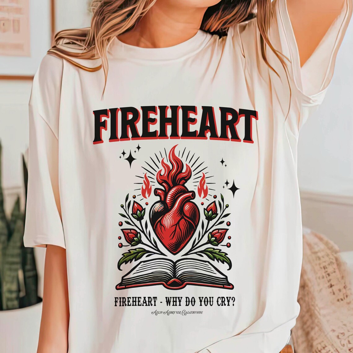 Fire-heart Shirt, to Whatever End T-shirt, SJM Quotes, Throne of Glass Tshirt You Do Not Yield Shirt, SJM Tee
