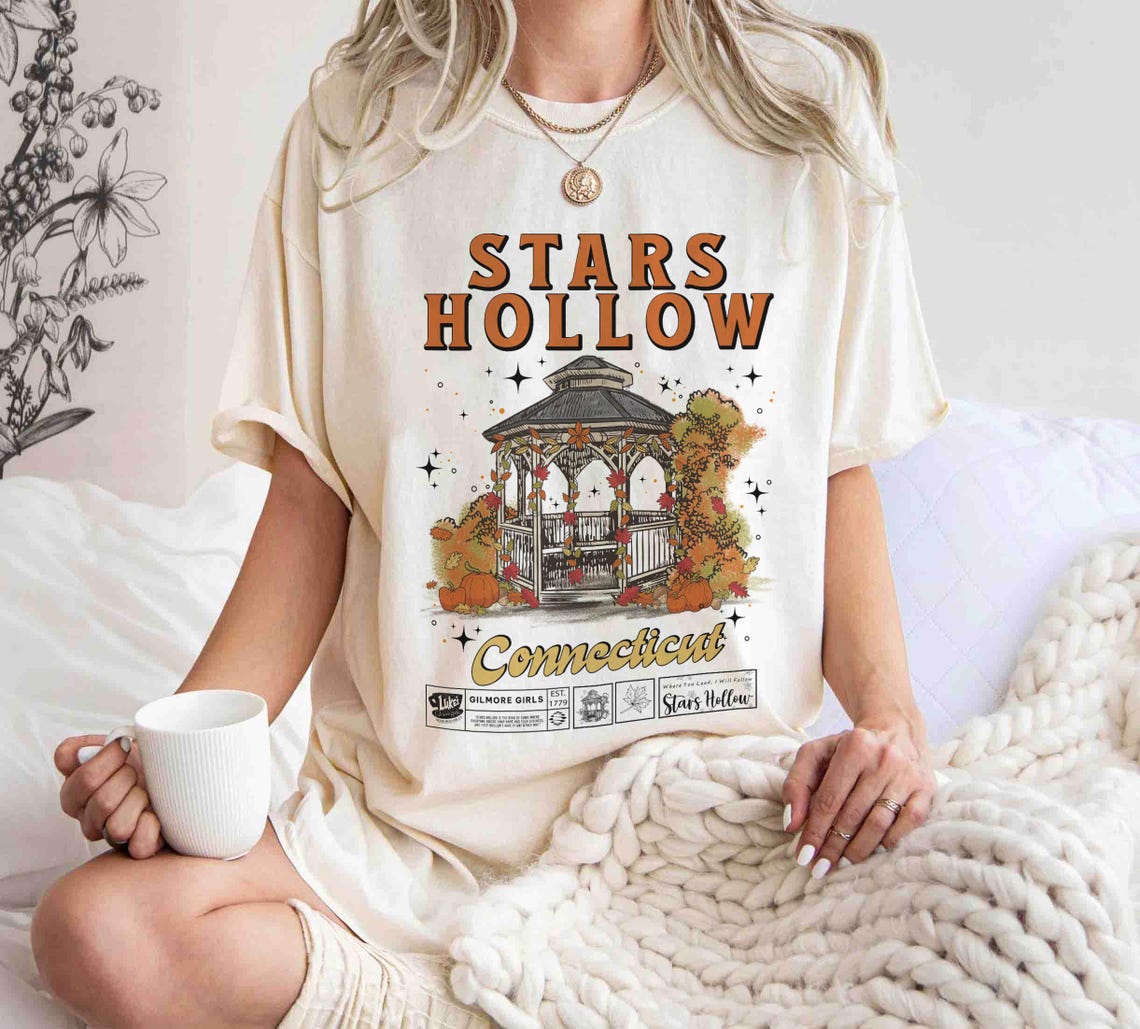 Stars Hollow Shirt, Gilmore Girls Shirt, Stars Hollow Connecticut, Gilmore Girls Merch, Lukes Diner Shirt