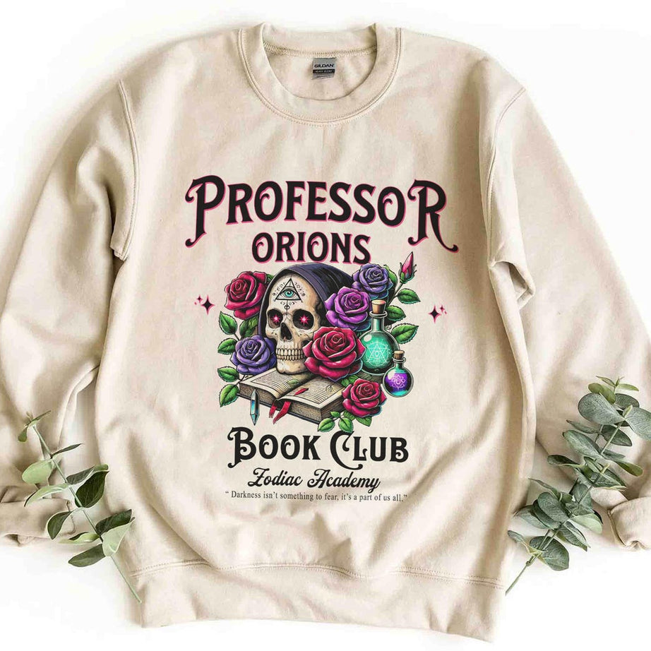Professor Orions Book Club Zodiac Academy Sweatshirt, Gift for Book Lover, Fantasy Reader, Bookworm Merch, Gift for Her