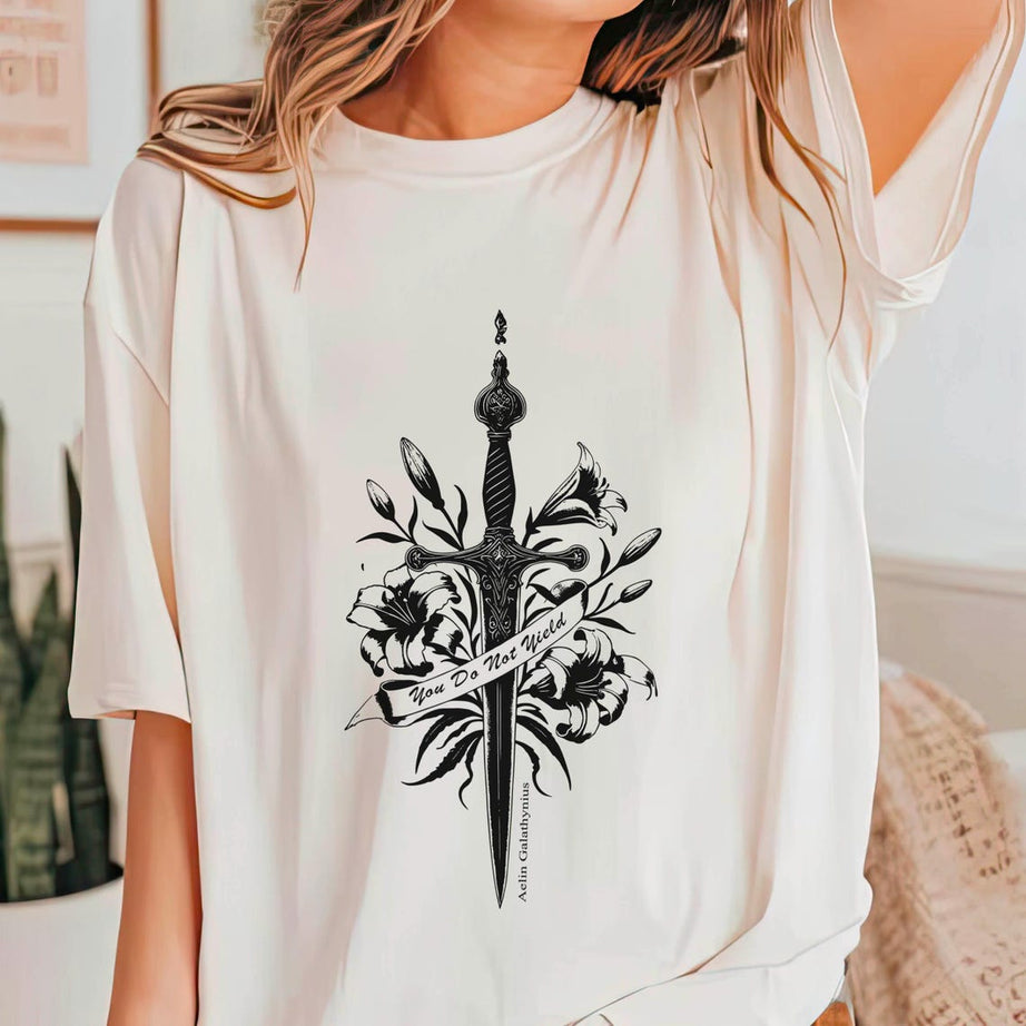 You Do Not Yield TOG Shirt, Bookish Gift for Womenm Booktok Shirt, Fantasy Reading Gift, Book Lover