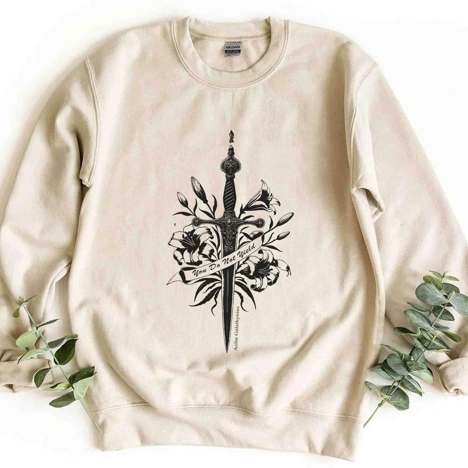 You Do Not Yield TOG Sweatshirt, Bookish Gift for Womenm Booktok Shirt, Fantasy Reading Gift, Book Lover