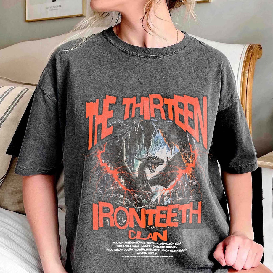 The Thirteen Comfort Colors Shirt, Throne of Glass Tshirt, Manon Blackbeak Ironteeth Witches Dorian Haviliard Licensed SJM Merch Terrasen