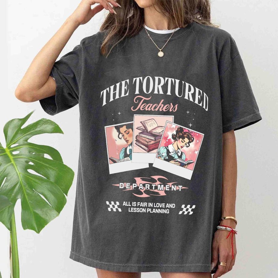 Tortured Teachers Department Shirt, Teacher All is Fair T-shirt, Funny Teacher Shirt, Bookish Shirt, Back to School