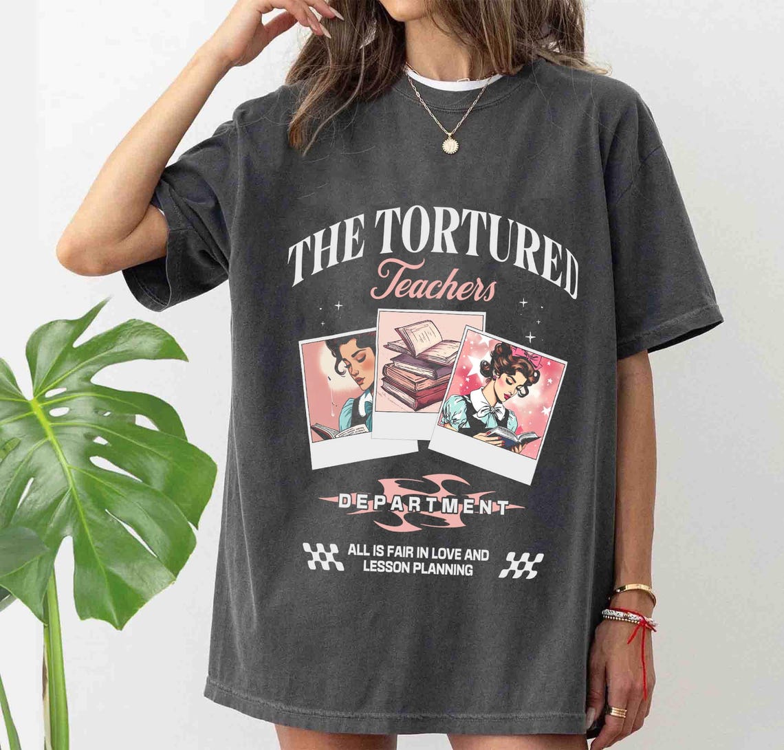 Tortured Teachers Department Shirt, Teacher All is Fair T-shirt, Funny Teacher Shirt, Bookish Shirt, Back to School