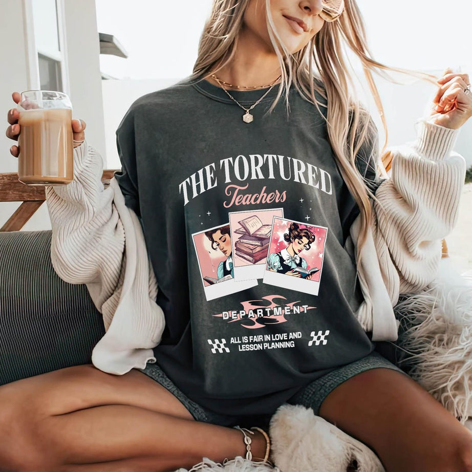 Tortured Teachers Department Shirt, Teacher All is Fair T-shirt, Funny Teacher Shirt, Bookish Shirt, Back to School