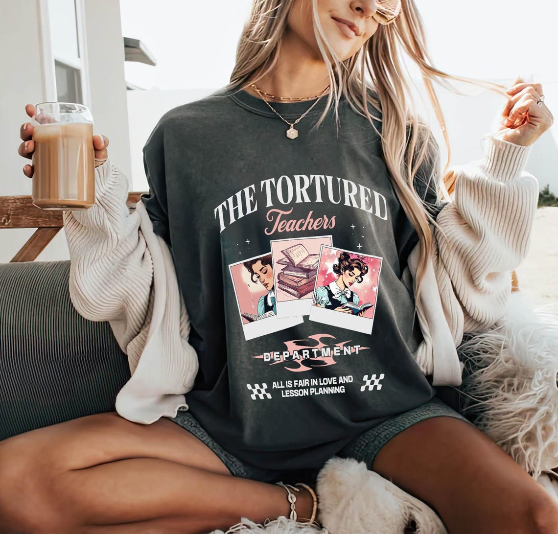 Tortured Teachers Department Shirt, Teacher All is Fair T-shirt, Funny Teacher Shirt, Bookish Shirt, Back to School