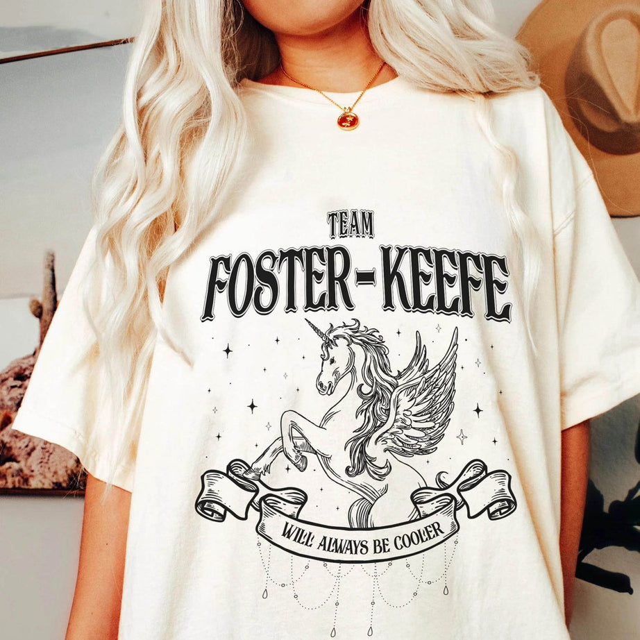 Team Foster-keefe Comfort Colors Shirt, Foxfire Academy Shirt, Lost Cities Keeper Shirt, Keeper of the Lost Cities Symbols, Kotlc Shirt