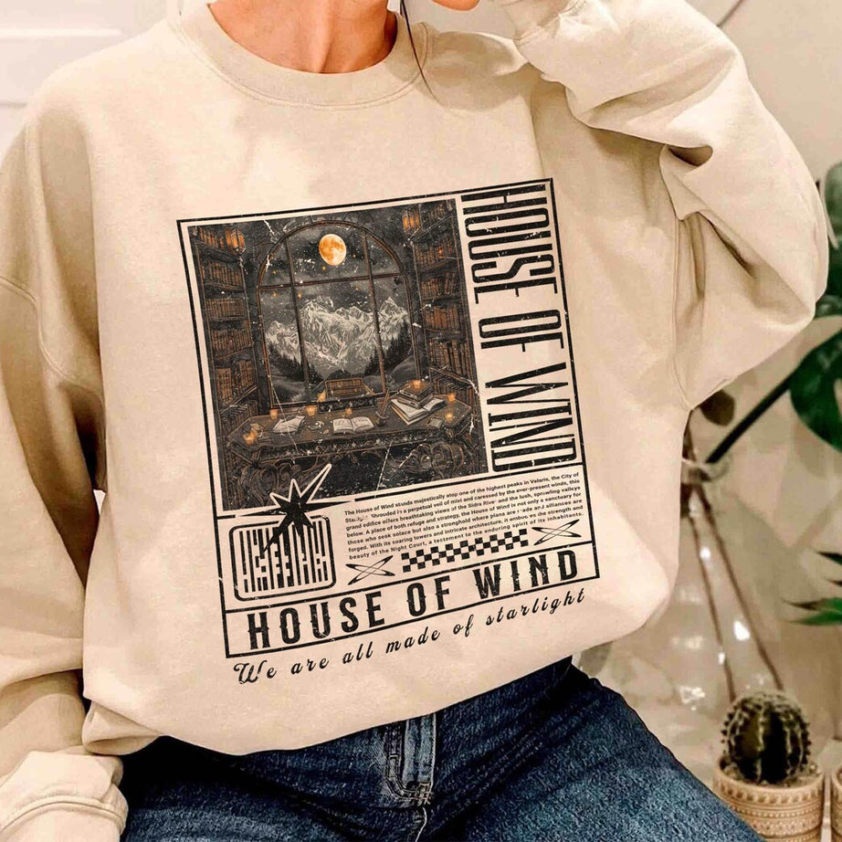 House of Wind Book Club Sweatshirt, ACOTAR Shirt, Sarah J. Maas