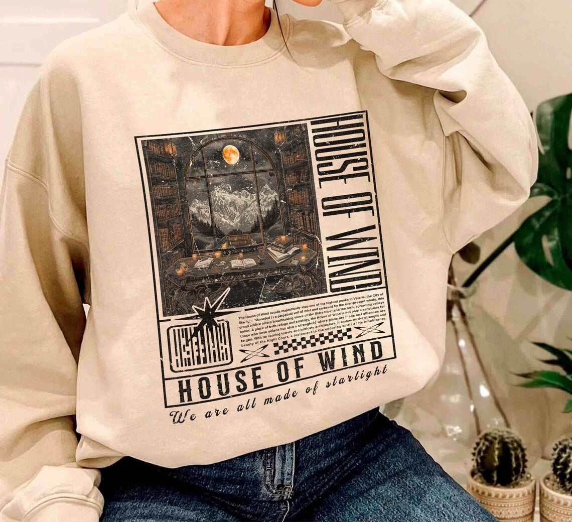 House of Wind Book Club Sweatshirt, ACOTAR Shirt, Sarah J. Maas