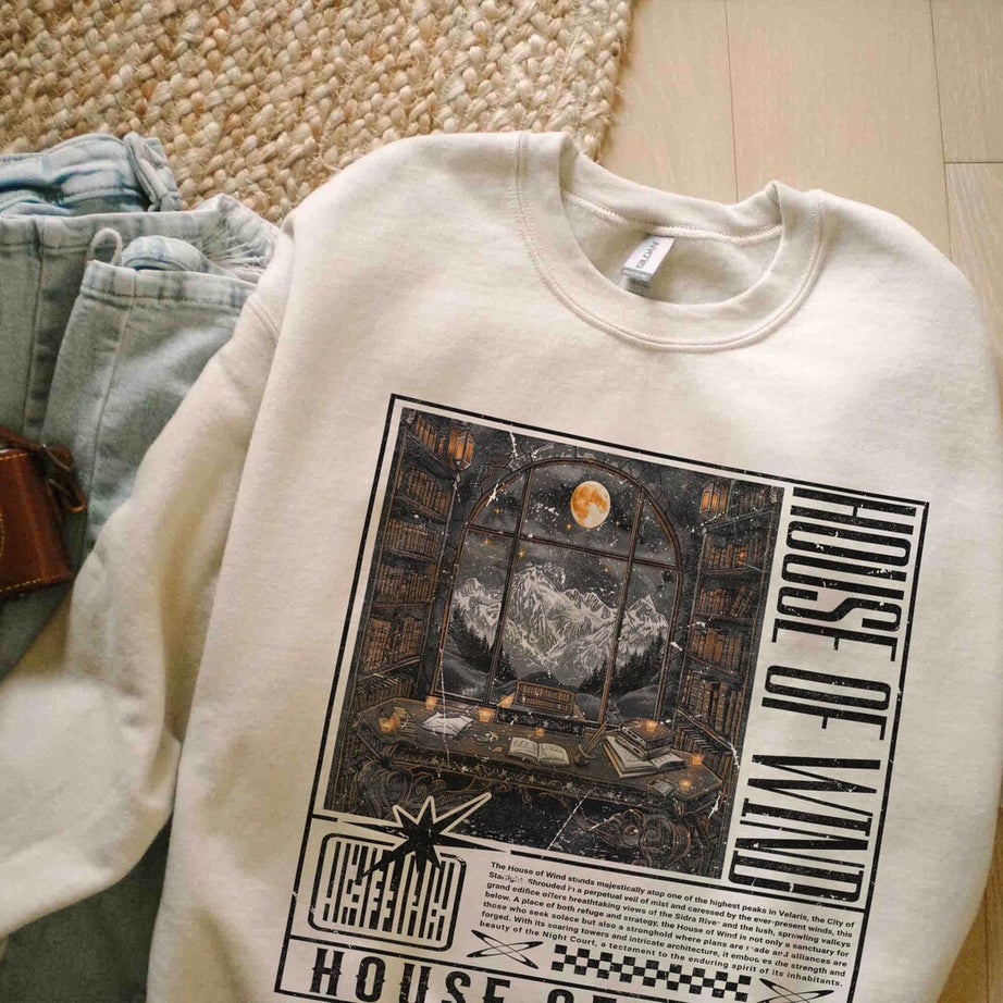 House of Wind Book Club Sweatshirt, ACOTAR Shirt, Sarah J. Maas