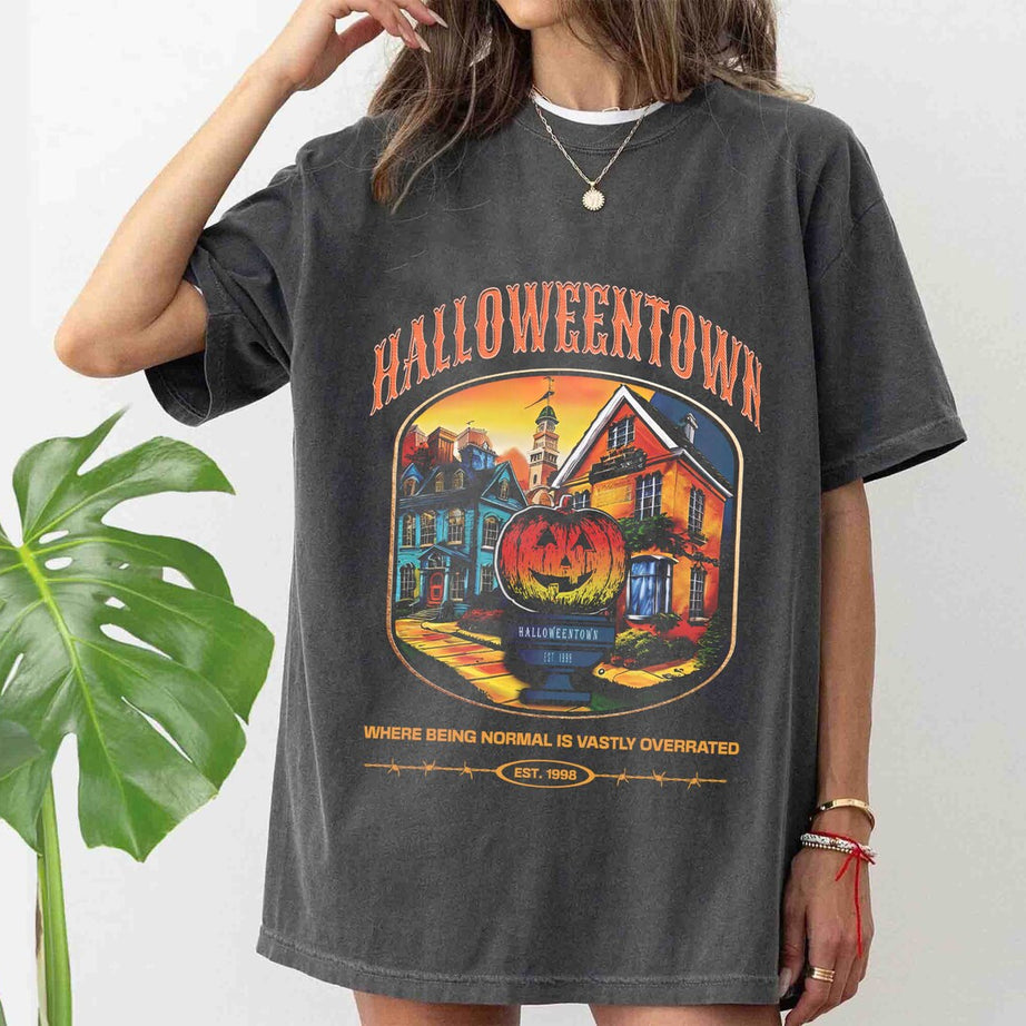 Halloweentown Est 1998 Comfort Colors Shirt, Halloweentown University Shirt, Halloween Shirt, Retro Halloweentown Shirt, Halloween Pumpkin