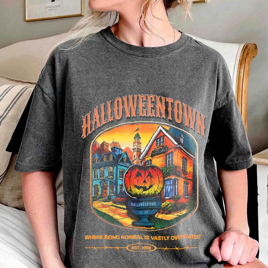 Halloweentown Est 1998 Comfort Colors Shirt, Halloweentown University Shirt, Halloween Shirt, Retro Halloweentown Shirt, Halloween Pumpkin