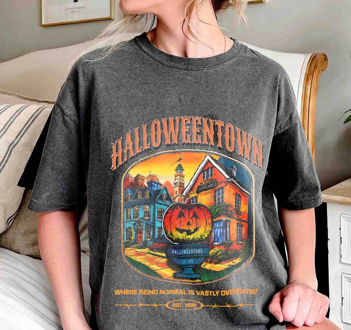 Halloweentown Est 1998 Comfort Colors Shirt, Halloweentown University Shirt, Halloween Shirt, Retro Halloweentown Shirt, Halloween Pumpkin