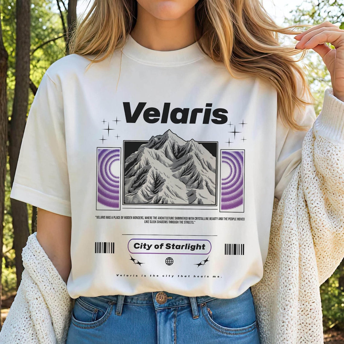 Velaris Tshirt, Velaris City of Starlight Tshirt, the Night Court Shirt, Bookish