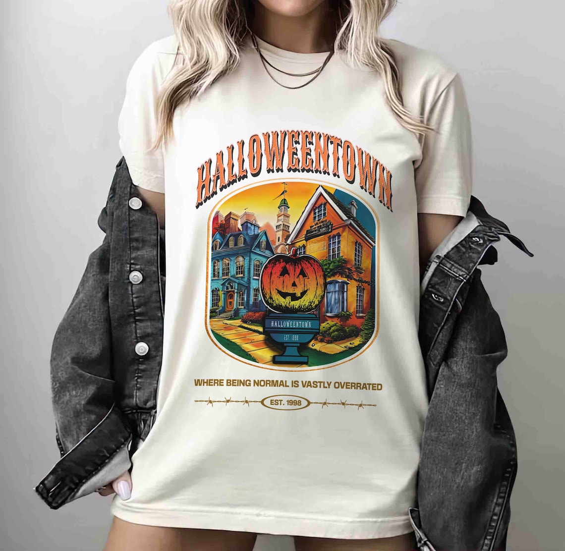 Halloweentown Est 1998 Shirt, Halloweentown University Shirt, Halloween Shirt, Retro Halloweentown Shirt, Halloween Pumpkin, Fall Shirt
