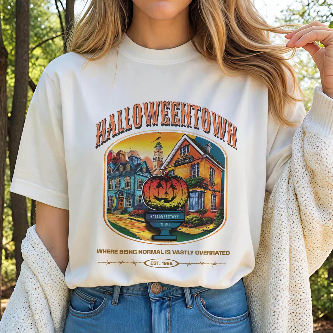 Halloweentown Est 1998 Shirt, Halloweentown University Shirt, Halloween Shirt, Retro Halloweentown Shirt, Halloween Pumpkin, Fall Shirt