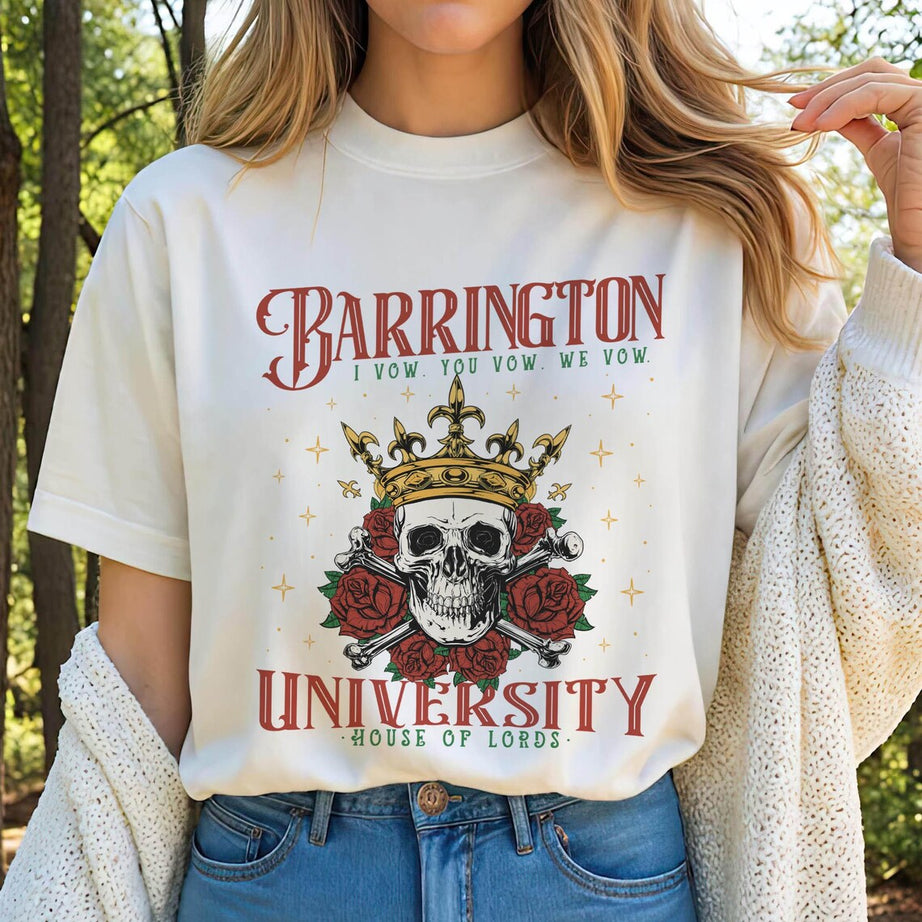 Barrington University Tshirt, the Ritual, Smut Shirt, Dark Romance Reader Shirt, Fantasy Reader Shirt, Ryat Archer Shirt