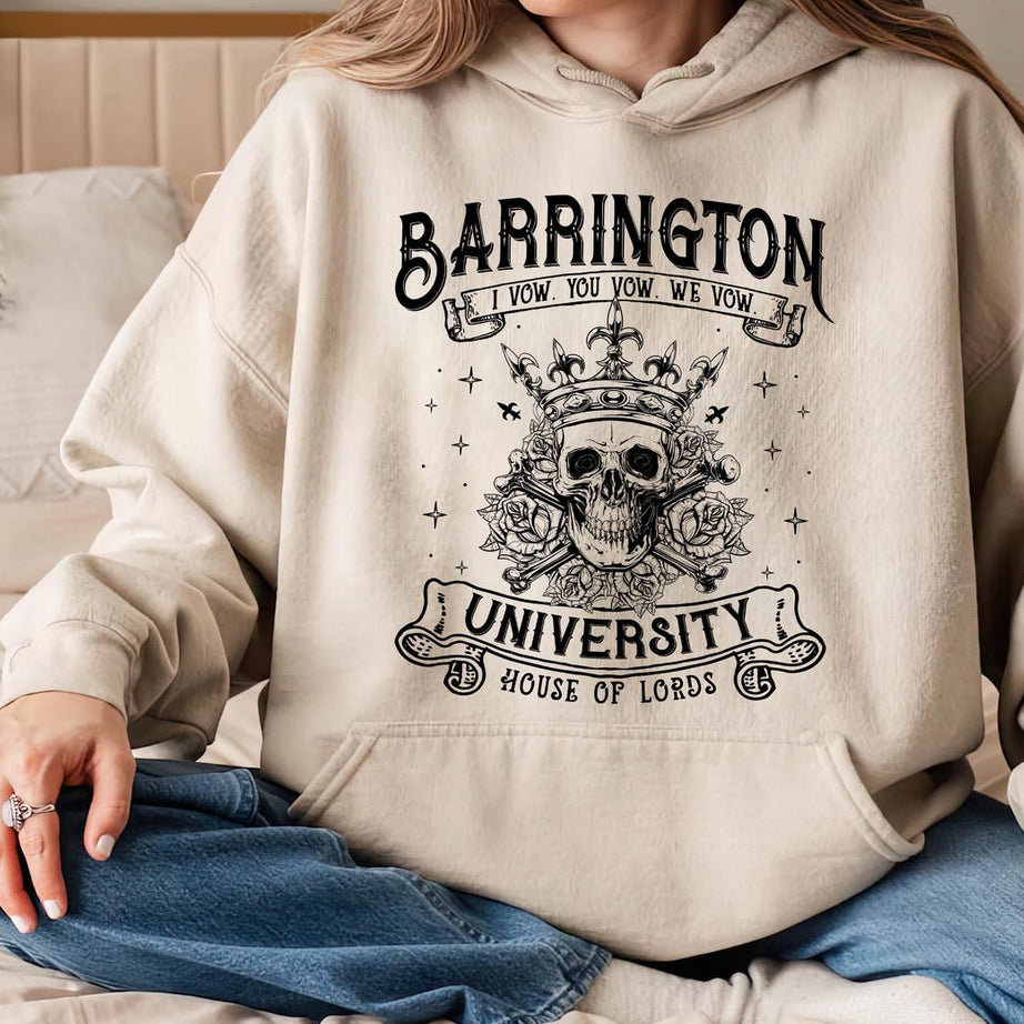Barrington University Hoodie, Smut Shirt, Dark Romance Reader Shirt, Fantasy Reader T-shirt, Ryat Archer Shirt, Book Lover Gift