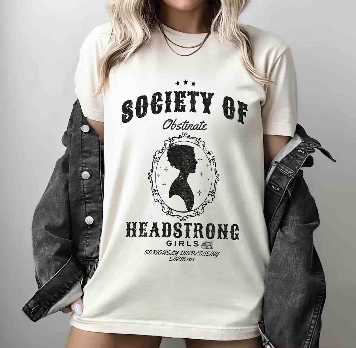 Society of Obstinate Headstrong Girls Shirt, Strong Girl Shirt, Jane Austen Shirt, Pride and Prejudice Shirt, Feminist Shirt,jane Austen