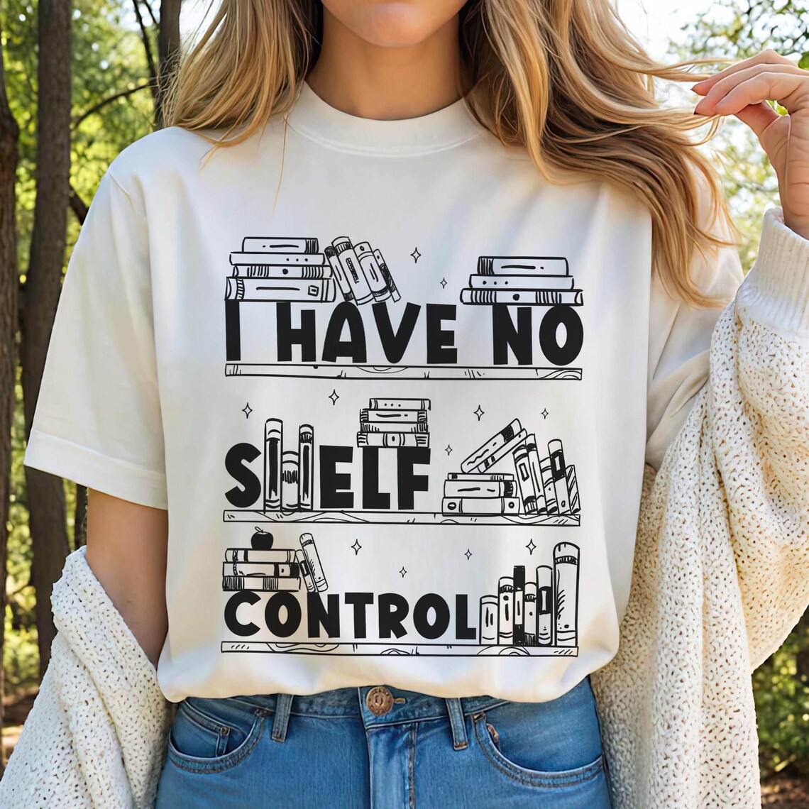 I Have No Shelf Control Shirt, Abibliophobia Shirt, Bookish Gift, Book Lover Gift, Book Shirt, Book Lover Shirt, Bookworm Hoodie