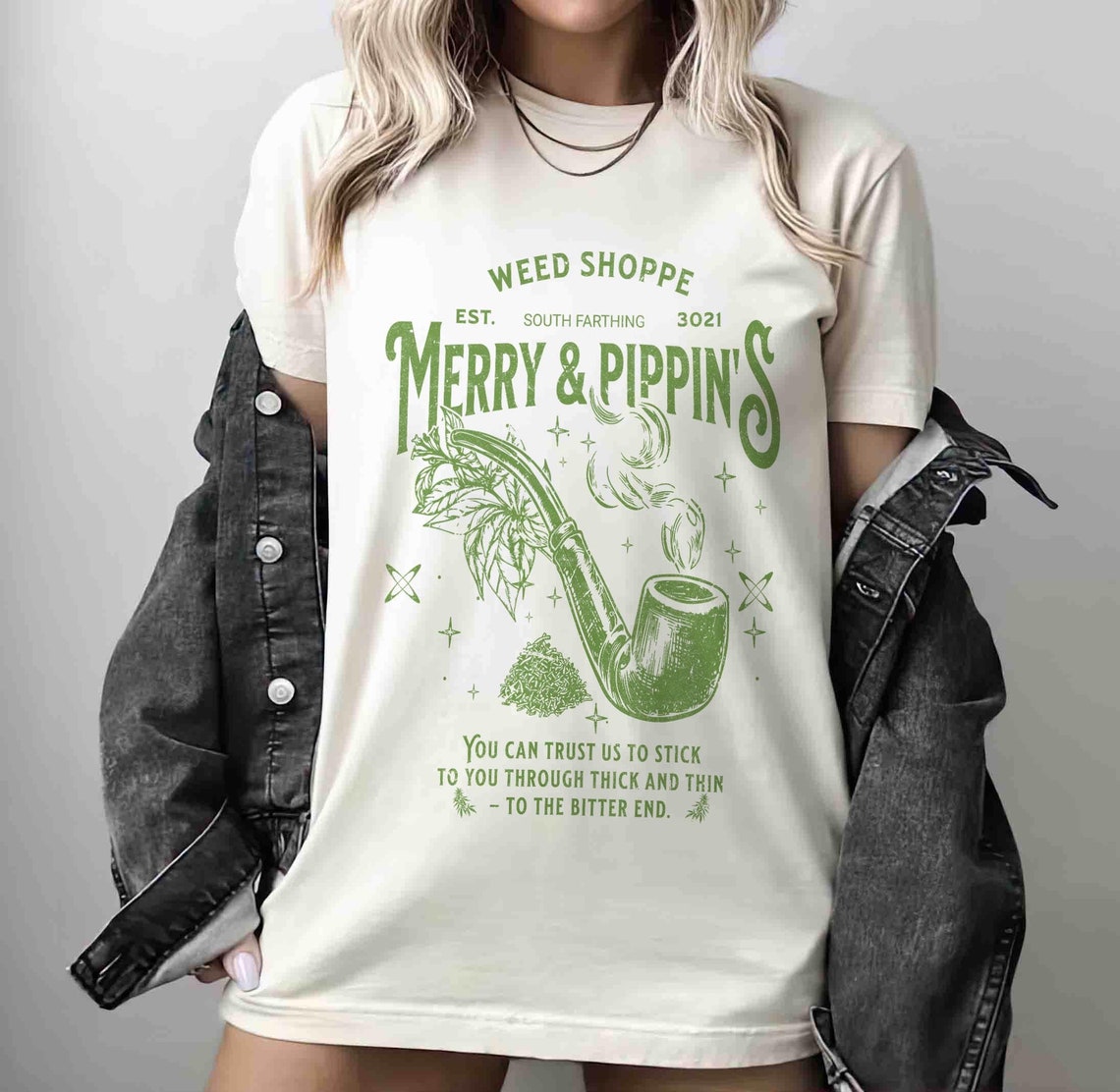 Lotr Fantasy Merch, Merry & Pippin Weed Shoppe Shirt, Lotr Jrr Tolkien Book Lover Gift, Lord of the Rings Shirt