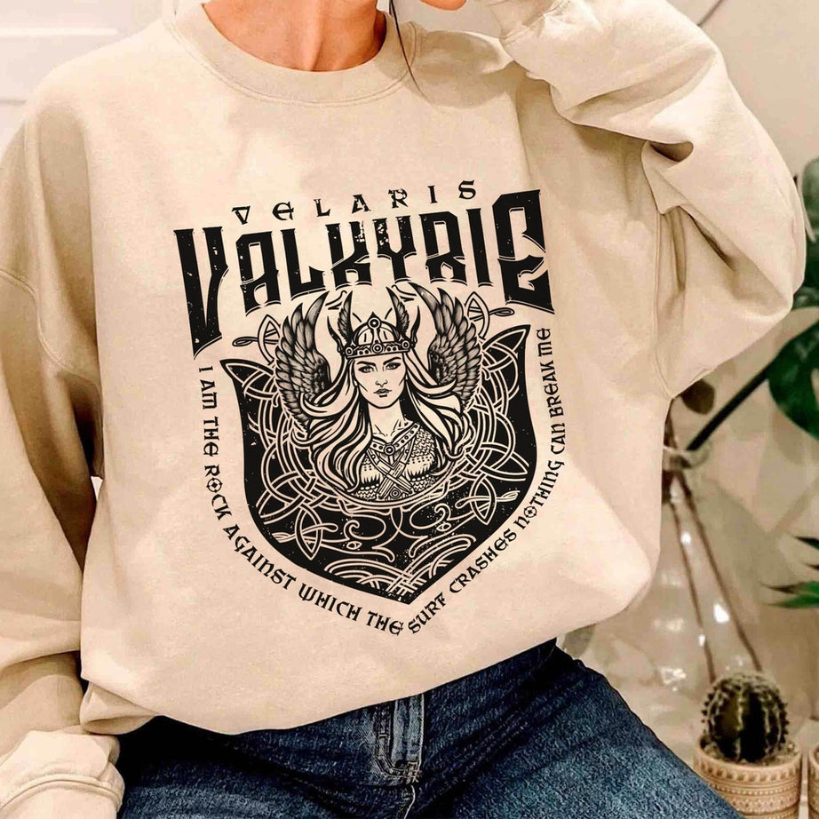 Acotar Sweatshirt Valkyrie ACOSF Shirt, Nesta Archeron Gwyn Emerie Cassian Azriel Illyrian Training Camp Velaris TOG Sarah J Maas