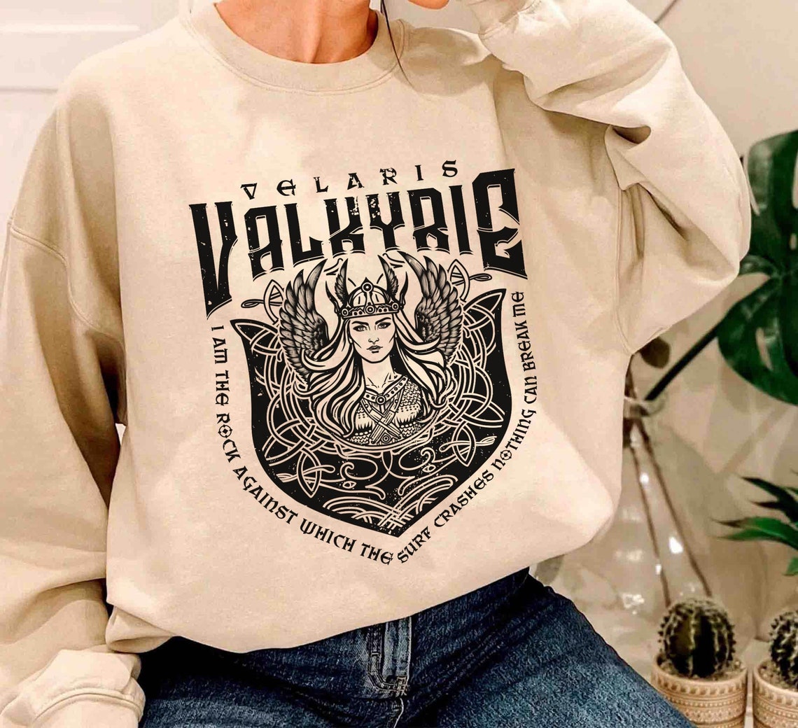 Acotar Sweatshirt Valkyrie ACOSF Shirt, Nesta Archeron Gwyn Emerie Cassian Azriel Illyrian Training Camp Velaris TOG Sarah J Maas