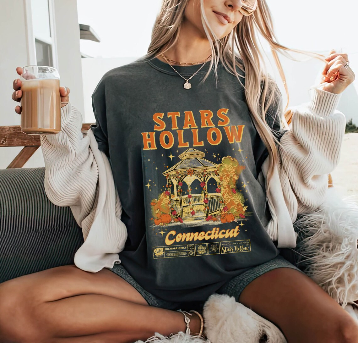 Stars Hollow Comfort Colors Shirt, Gilmore Girls Shirt, Stars Hollow Connecticut, Gilmore Girls Merch, Lukes Diner Shirt