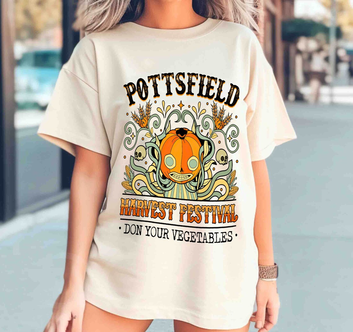 Harvest Festival Comfort Colors Shirt, Autumn Harvest Tshirt, Vegetables Fall Shirt, Skeleton Festival Apparels, Pottsfield