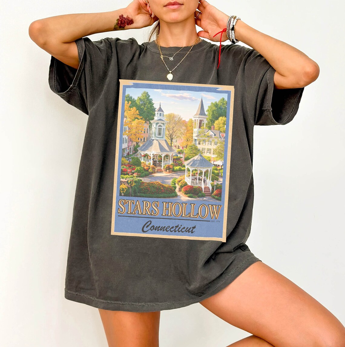 Stars Hollow Shirt, Stars Hollow Where You Lead I Will Follow Shirt, Vintage Style Lukes Diner Shirt, Gilmore Girls Merch