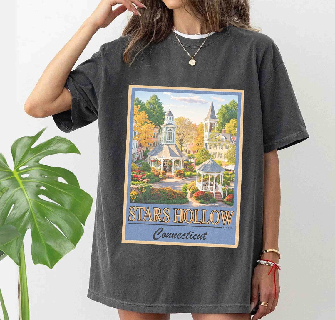 Stars Hollow Shirt, Stars Hollow Where You Lead I Will Follow Shirt, Vintage Style Lukes Diner Shirt, Gilmore Girls Merch