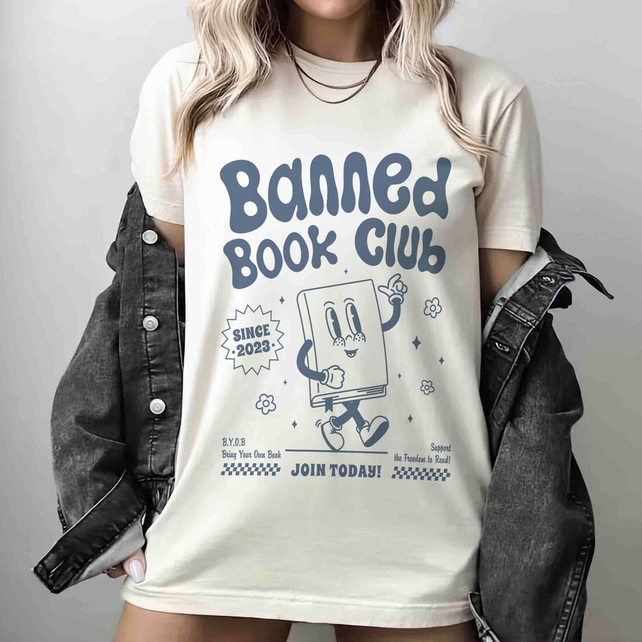 Banned Books Shirt, Banned Book Club, I Read Banned Books, Librarian Gift, Book Lover, Bibliophile Present, Social Justice