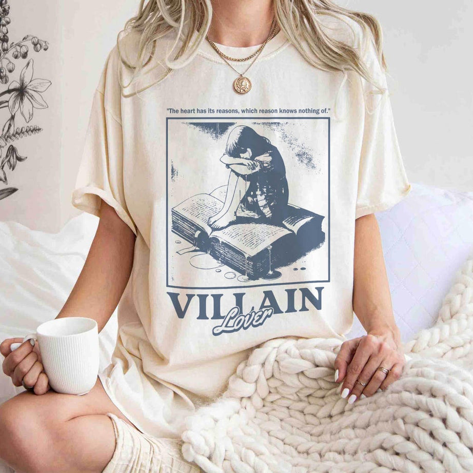 Villain Lover Bookish Shirt, Book Lover Shirt, Dark Romance Enemies to Lover Book Club Morally Grey Bookish Gift
