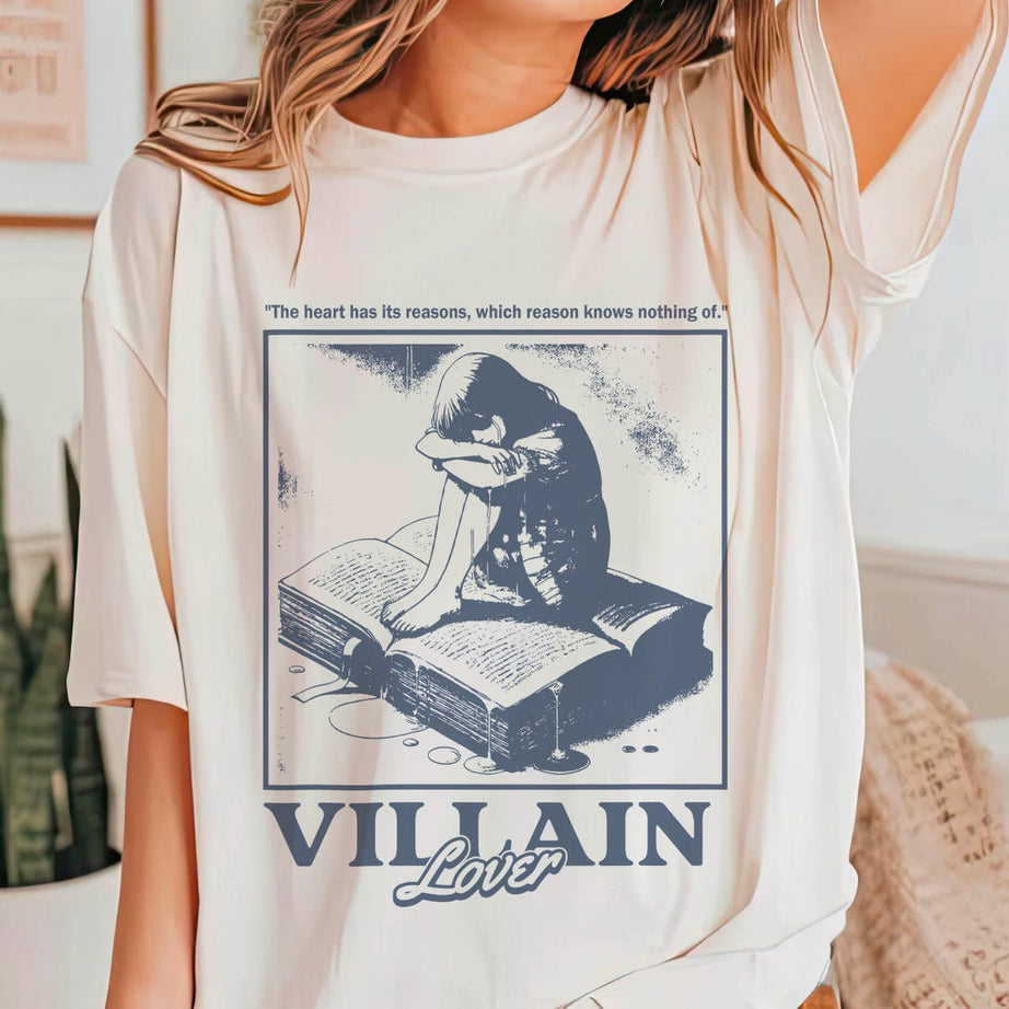 Villain Lover Bookish Shirt, Book Lover Shirt, Dark Romance Enemies to Lover Book Club Morally Grey Bookish Gift