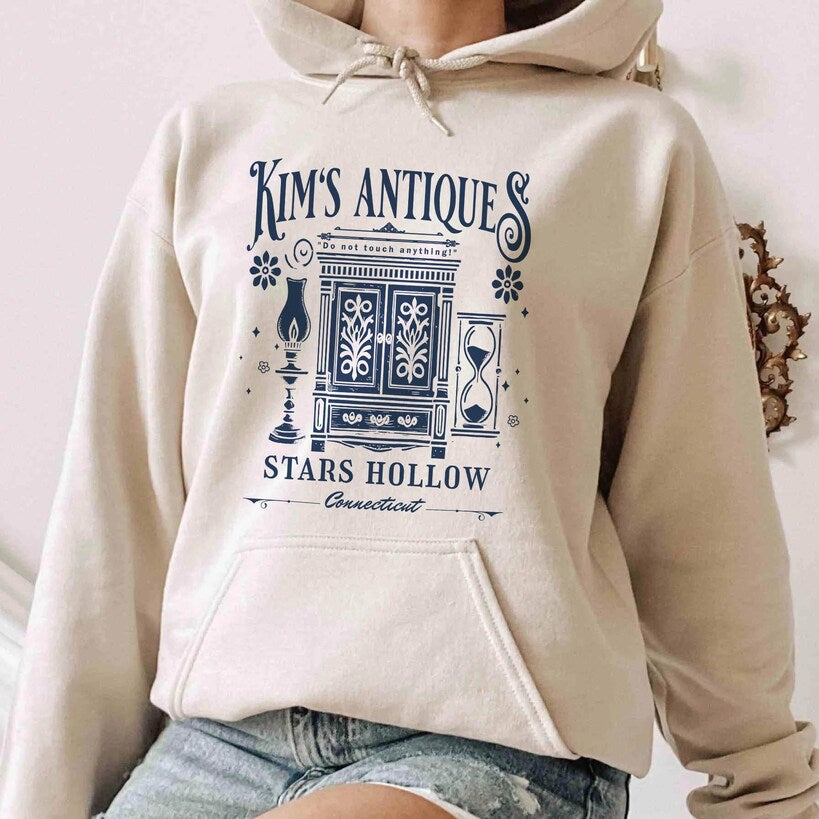 Kim's Antiques Hoodie, Kims Antiques Shirt, Gilmore Girls, Rory Lorelai Dragon Fly Inn, Luke's Diner, Gilmore Girls Shirt, Stars Hollow CT