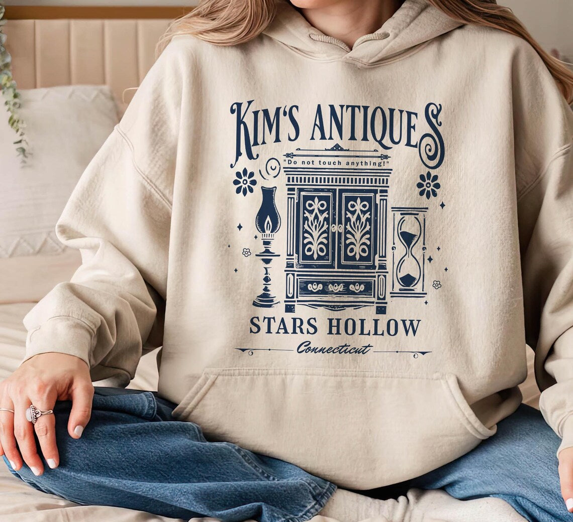Kim's Antiques Hoodie, Kims Antiques Shirt, Gilmore Girls, Rory Lorelai Dragon Fly Inn, Luke's Diner, Gilmore Girls Shirt, Stars Hollow CT